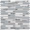 Msi Harlow Interlocking SAMPLE Glass Stone Metal Mesh-Mounted Mosaic Tile ZOR-MD-0189-SAM - alternate 4
